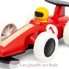 Voiture de course à rétrofriction rouge Brio