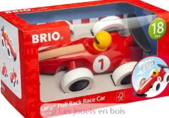 Voiture de course à rétrofriction rouge Brio