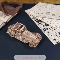 Voiture de sport Rapid Mouse - Puzzle 3D mécanique en bois - Ugears