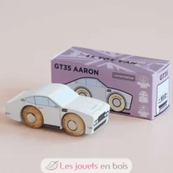 Voiture en bois Aaron No 6 blanche - Le Toy Van