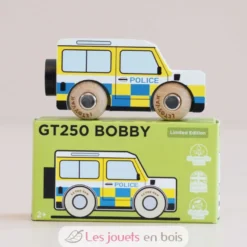Voiture en bois Bobby No 40 blanche - Le Toy Van