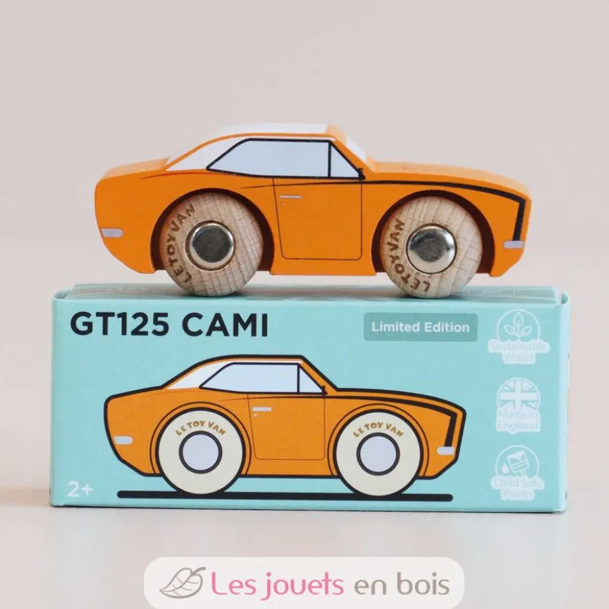 Voiture en bois Cami No 22 orange - Le Toy Van