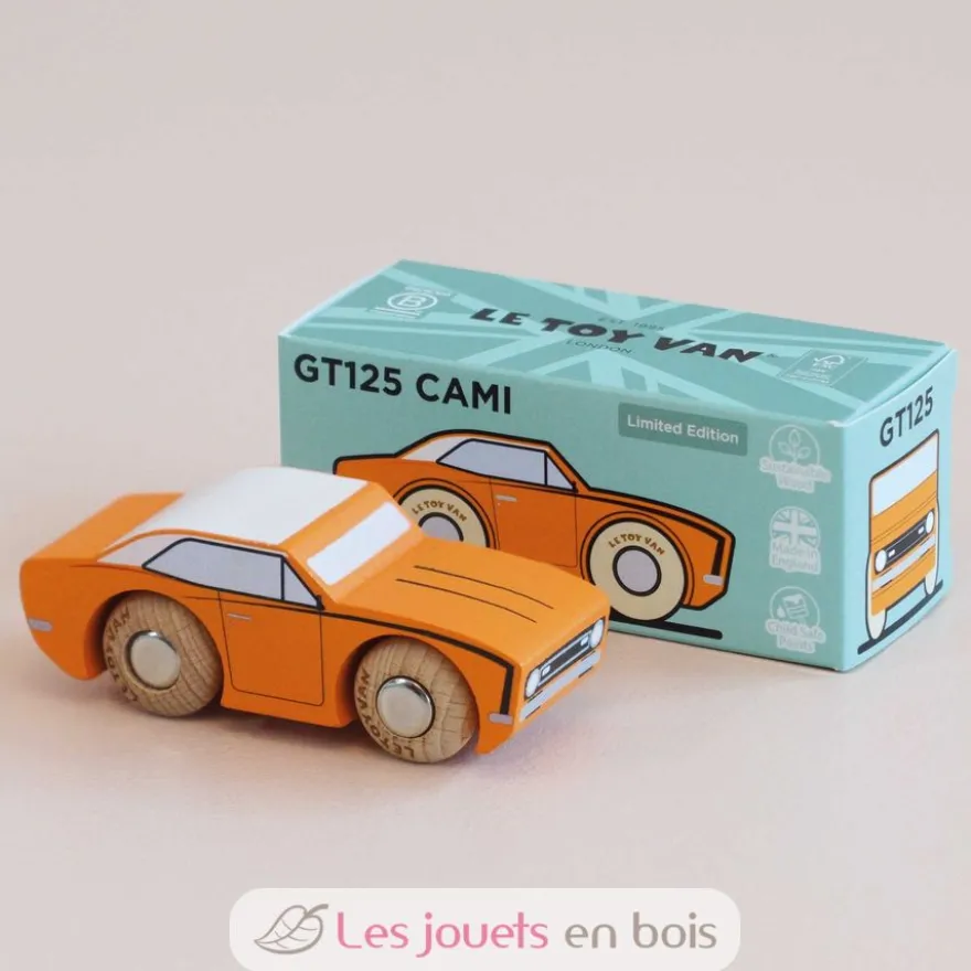 Voiture en bois Cami No 22 orange - Le Toy Van