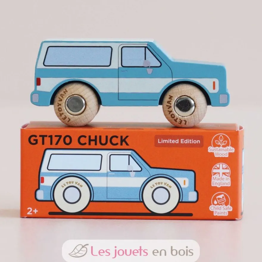 Voiture en bois Chuck No 31 bleue - Le Toy Van