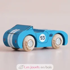 Voiture en bois Coby No 5 bleue - Le Toy Van