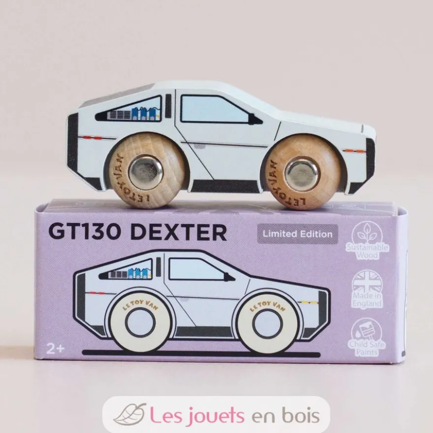 Voiture en bois Dexter No 23 grise - Le Toy Van