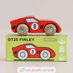 Voiture en bois Finley No 4 rouge - Le Toy Van