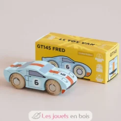 Voiture en bois Fred No 26 bleu clair - Le Toy Van