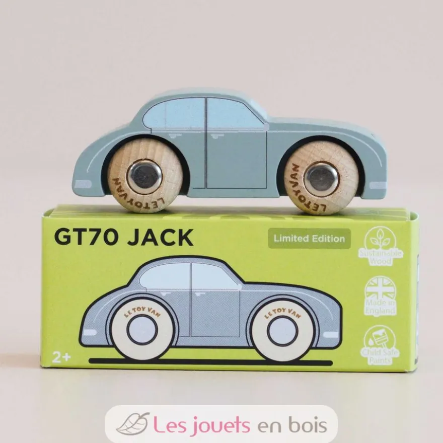 Voiture en bois Jack No 12 grise - Le Toy Van