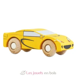 Voiture en bois Louis No 19 jaune - Le Toy Van