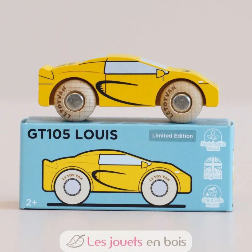 Voiture en bois Louis No 19 jaune - Le Toy Van