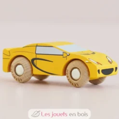 Voiture en bois Louis No 19 jaune - Le Toy Van