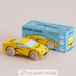 Voiture en bois Louis No 19 jaune - Le Toy Van