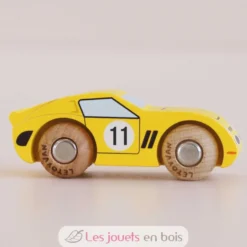 Voiture en bois Luca No 24 jaune - Le Toy Van