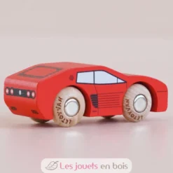 Voiture en bois Marco No 25 rouge - Le Toy Van
