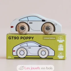 Voiture en bois Poppy No 16 blanche - Le Toy Van