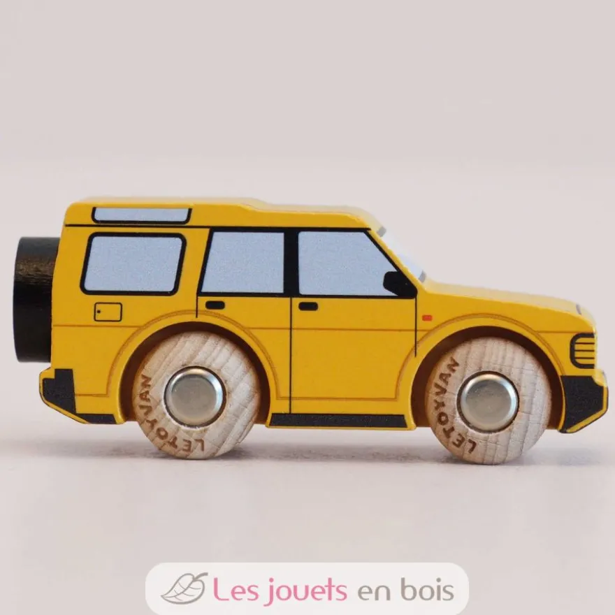 Voiture en bois Riley No 35 jaune - Le Toy Van