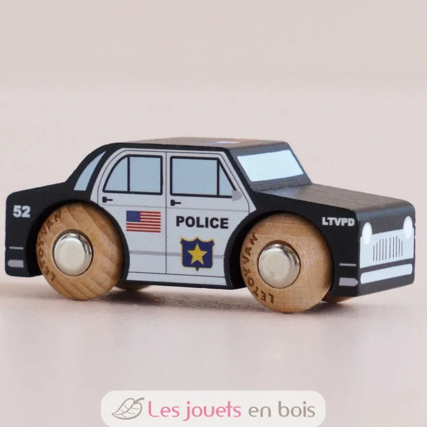 Voiture en bois Sam No 41 noire - Le Toy Van
