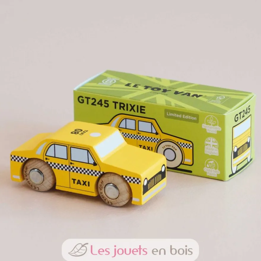 Voiture en bois Trixie No 39 jaune - Le Toy Van
