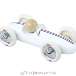 Voiture Grand Prix vintage MM blanche - Vilac