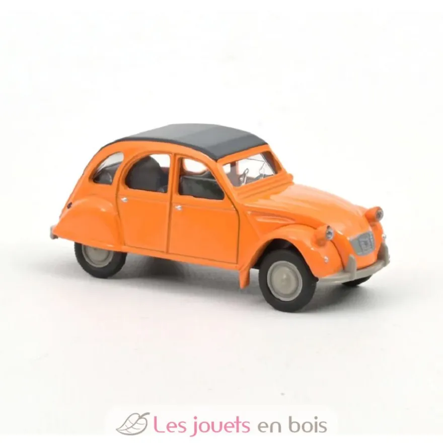 Voiture miniature Citroën 2CV 1978 orange mandarine 1:54 - Norev