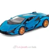 Voiture miniature Lamborghini bleue - Ulysse