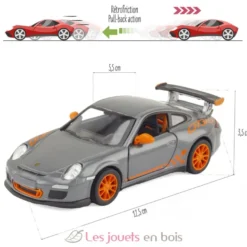 Voiture miniature Porsche 911 GT3 RS grise - Ulysse
