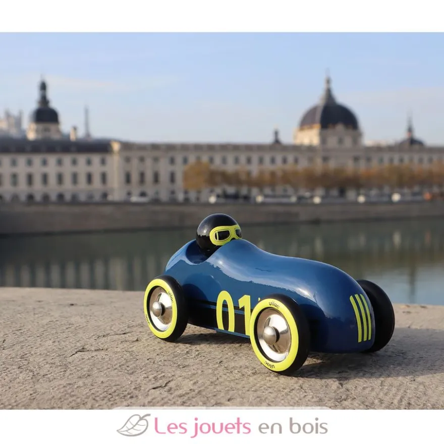 Voiture Old sport Compet’ bleu nuit - Vilac