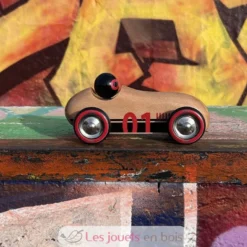 Voiture Old sport Compet’ bois naturel - Vilac