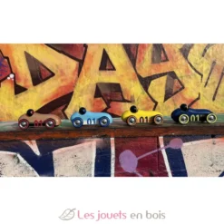 Voiture Old sport Compet’ bois naturel - Vilac