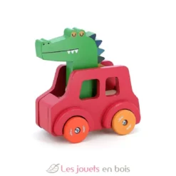 Voiture pouet pouet Crocodile rouge - Vilac