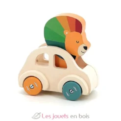 Voiture pouet pouet Lion beige - Vilac
