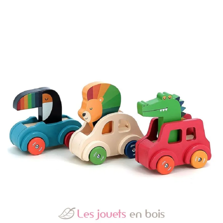 Voiture pouet pouet Toucan bleue - Vilac
