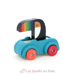 Voiture pouet pouet Toucan bleue - Vilac