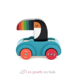 Voiture pouet pouet Toucan bleue - Vilac