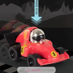 Voiture Presto Racers Flash rouge - Métal et plastique - Tiger Tribe