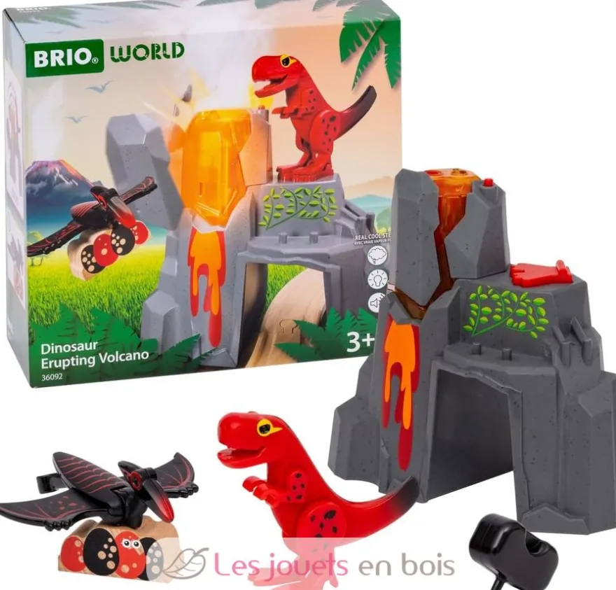 Volcan Dinosaure en Eruption - Brio