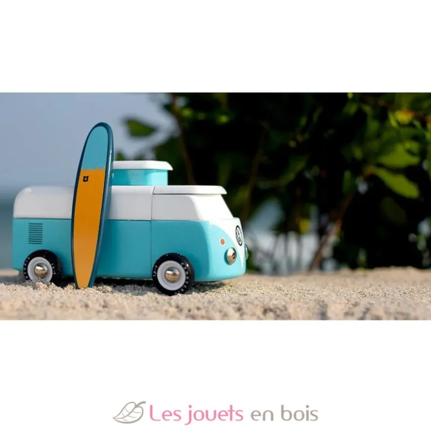 VW Beach Bus bleu océan - Candylab