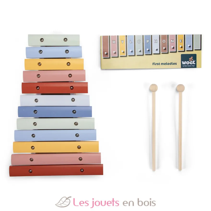 Xylophone en bois 12 tons - New Classic Toys