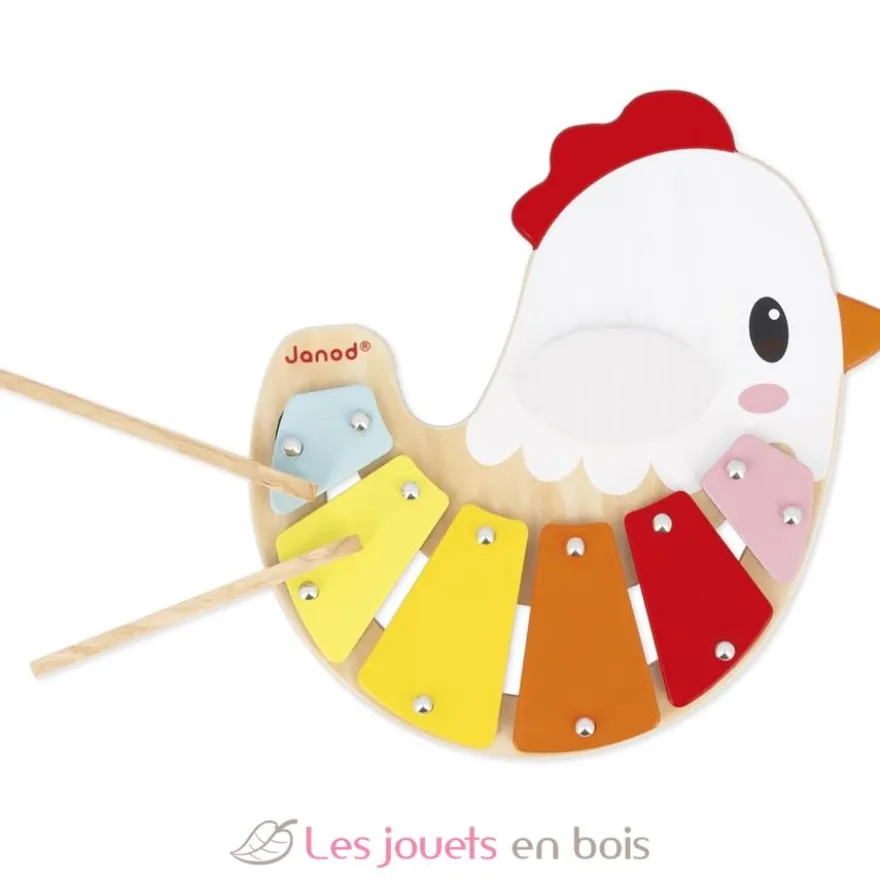 Xylo poulette en bois - Janod