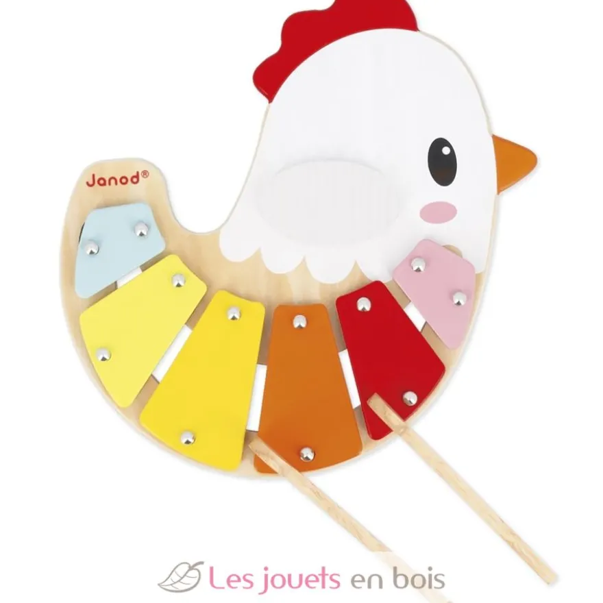 Xylo poulette en bois - Janod